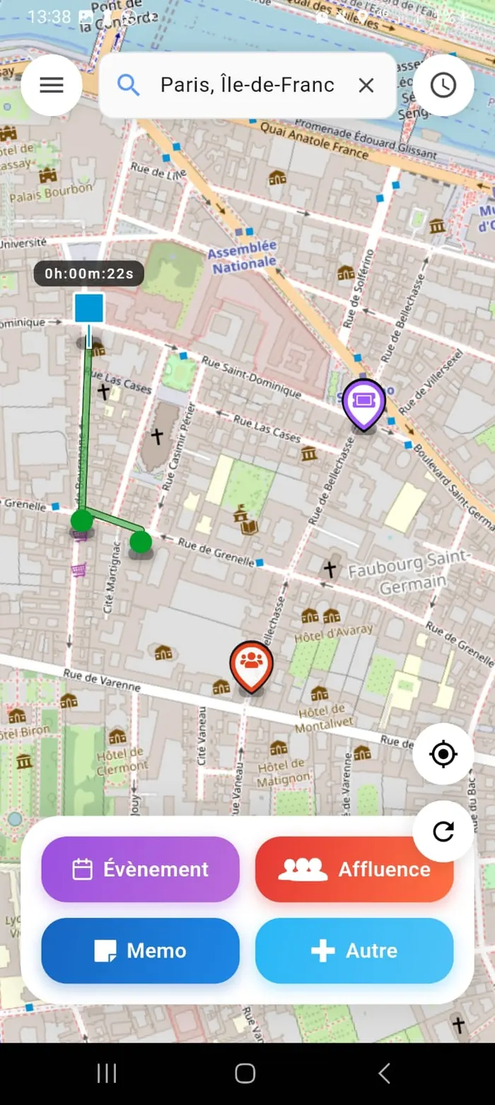 Carte en direct Cabsul